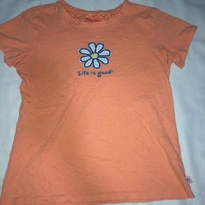 Life is Good Flower Tee